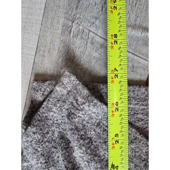Express Womens Heather Gray Cowl Neck Sweater Top Size M - Picture 8 of 9